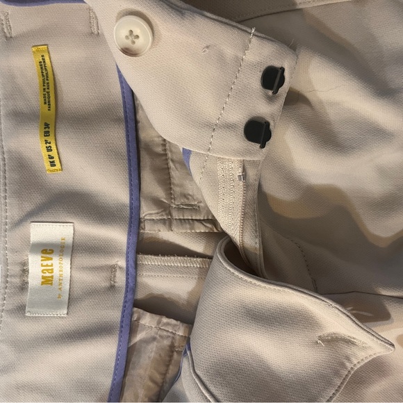 MAEVE BY ANTHROPOLOGIE Tie-Waist Culottes Women's Size 2p Light Sand - Picture 5 of 6